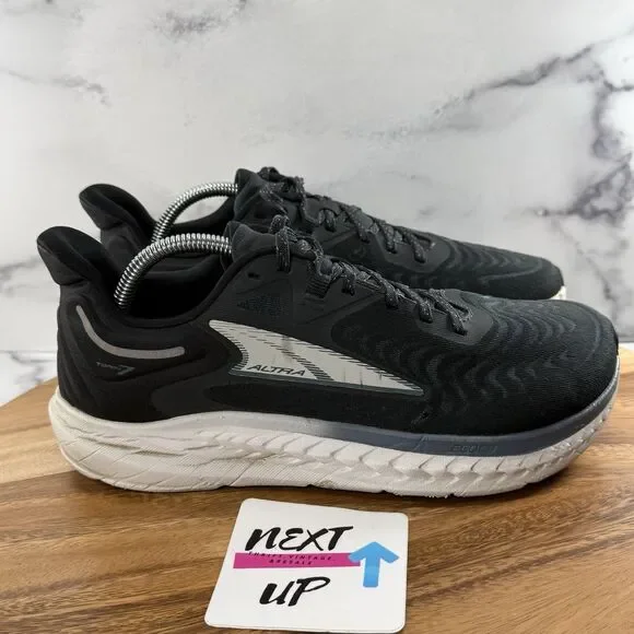 Men’s size 9-Altra Torin 7 Black White Zero Drop Outdoor Running Shoes - Picture 3 of 11